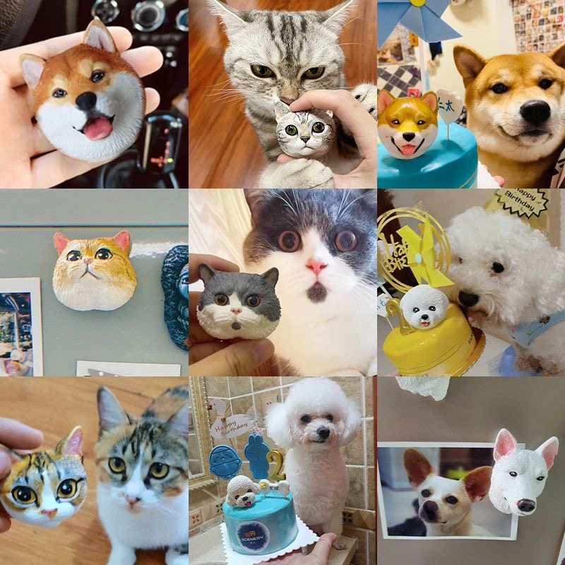 Pet Portrait Custom - Özel 3D Evcil Hayvan Fotoğrafı Takı