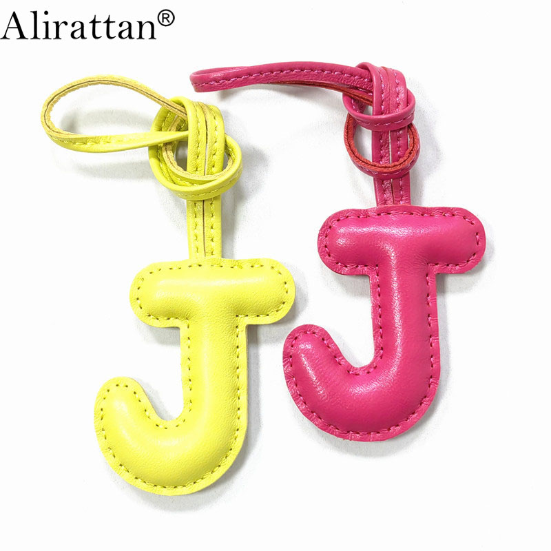 Monogram Keychain Leather - Alirattan Yeni Trend İngilizce Harf J