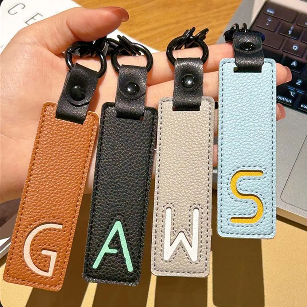 Monogram Keychain Leather - Klasik Pu Deri Anahtarlık A-Z 26