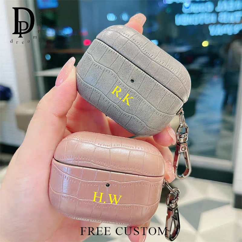 Monogram Keychain Leather - Özel Ad Timsah Derisi Eaphone Kılıf