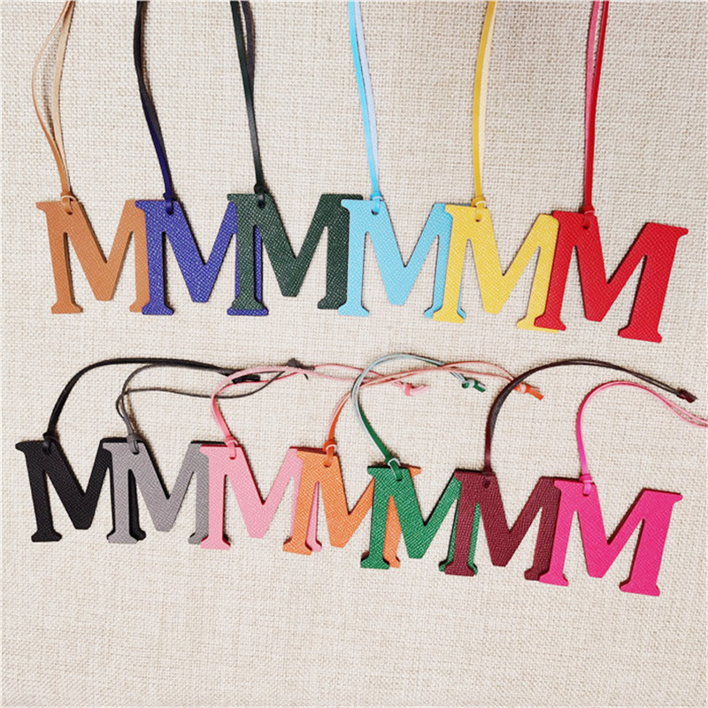 Monogram Keychain Leather - XMESSUN Yeni İngilizce Harfler M Charm