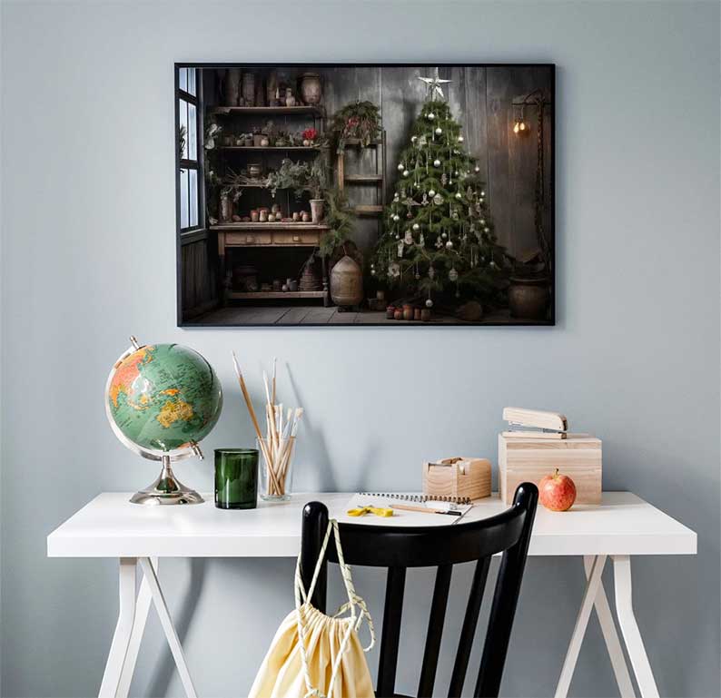 1 adet çerçevesiz Büyük Noel P - Family Tree Print incelemesi ve fiyatı