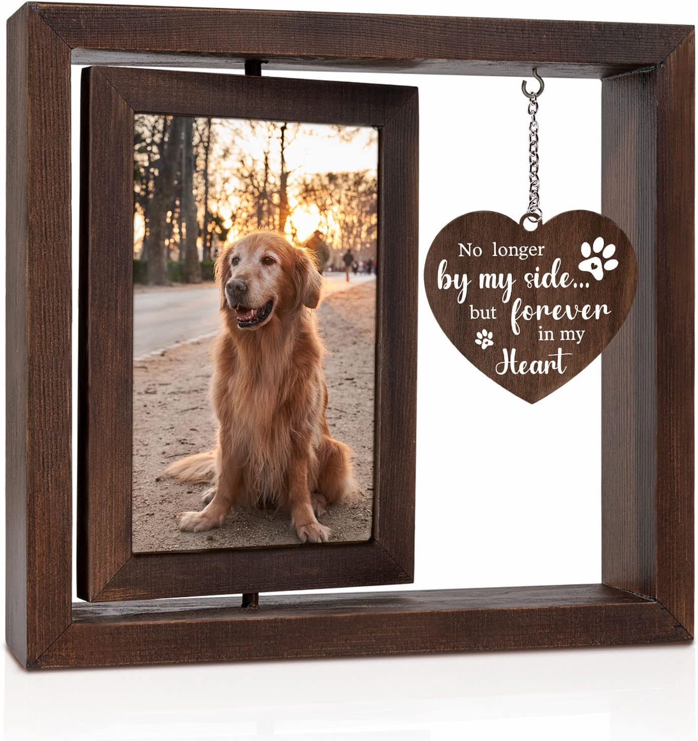 Köpek Kedi İçin Ahşap 4x6 Resi - Engraved Wood Frame incelemesi ve fiyatı