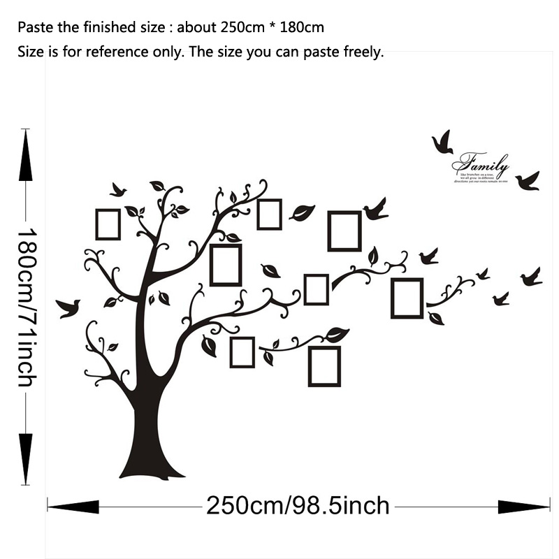 Büyük Boy Fotoğraf Ağacı PVC D - Family Tree Print incelemesi ve fiyatı