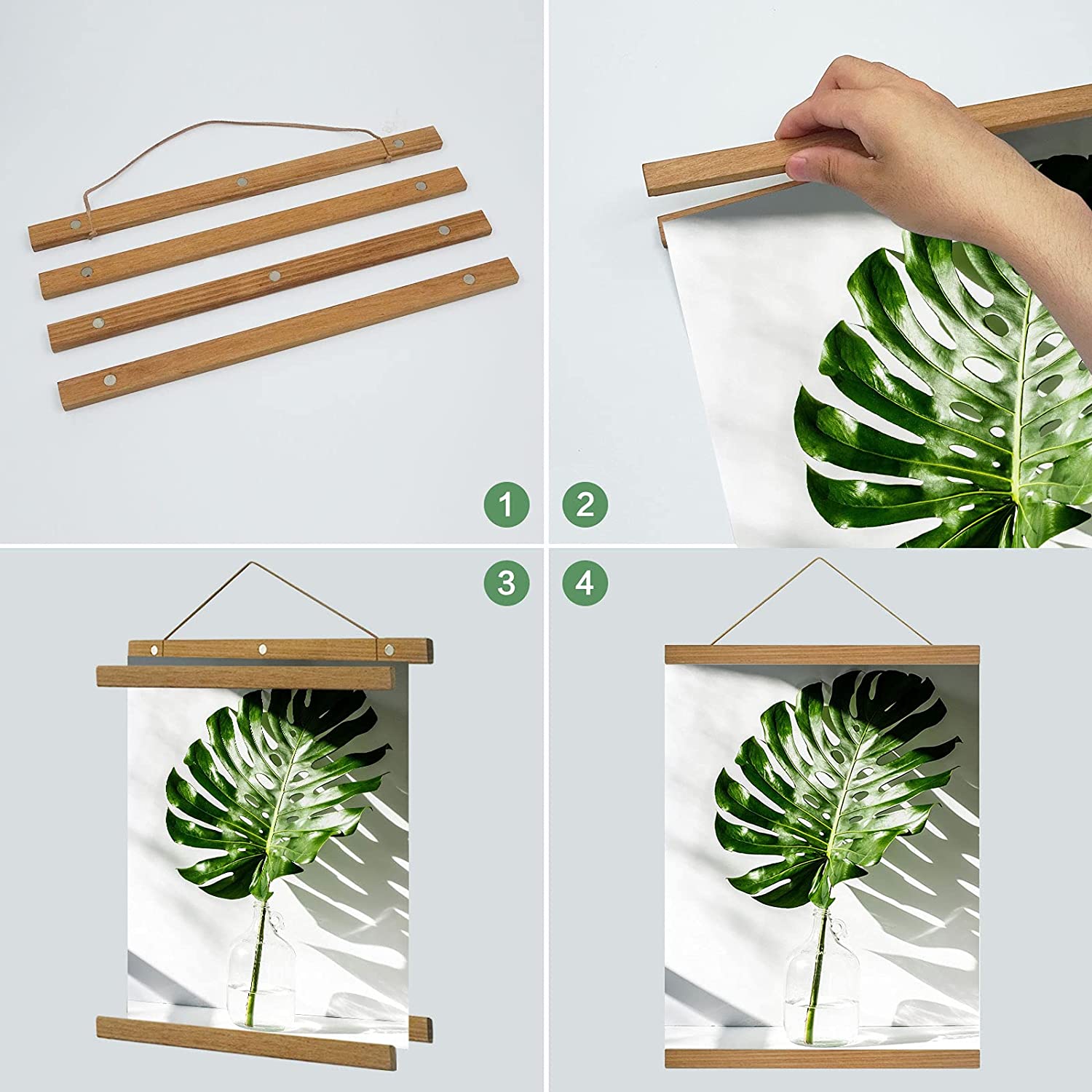 1 adet manyetik ahşap resim po - Engraved Wood Frame incelemesi ve fiyatı