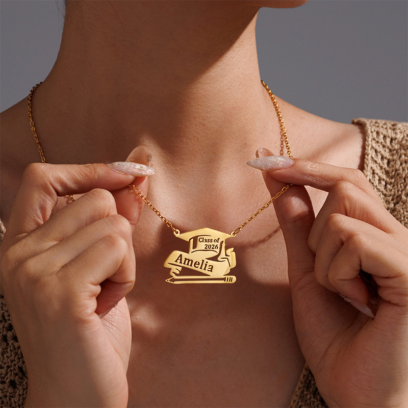 Auxauxme Özel İsim Mezuniyet K - Name Necklace Custom incelemesi ve fiyatı