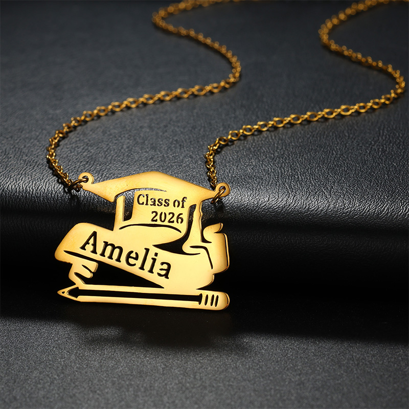 Auxauxme Özel İsim Mezuniyet K - Name Necklace Custom incelemesi ve fiyatı